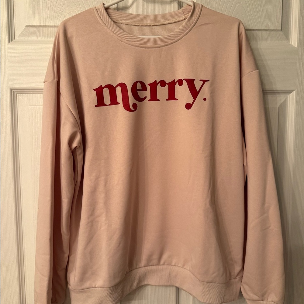 Shein Merry Beige Women's Sweatshirt
